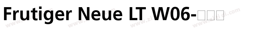 Frutiger Neue LT W06字体转换